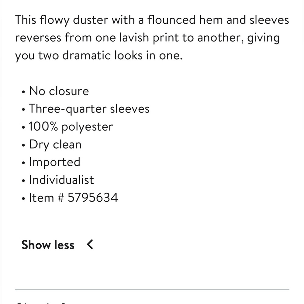 Colorful Reversible Duster - Picture 7 of 10
